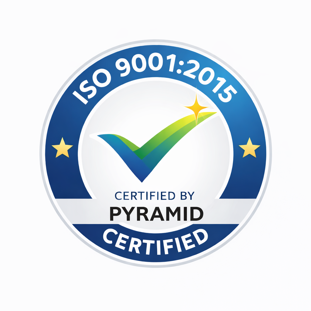 ISO 9001:2015 Certified by Pyramid